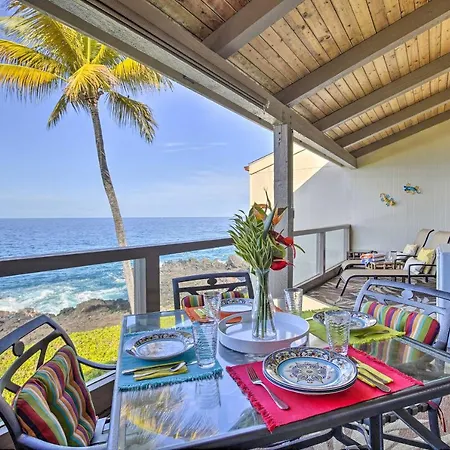 Airy Oceanfront Kailua-Kona Gem With Community Poolアパートメント
